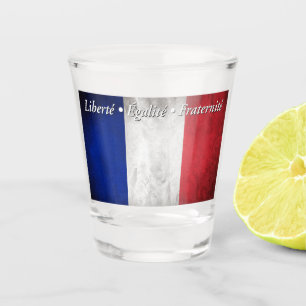 Das französische Motto Schnapsglas