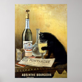 Das französische Poster "absinthe bourgeois" von R