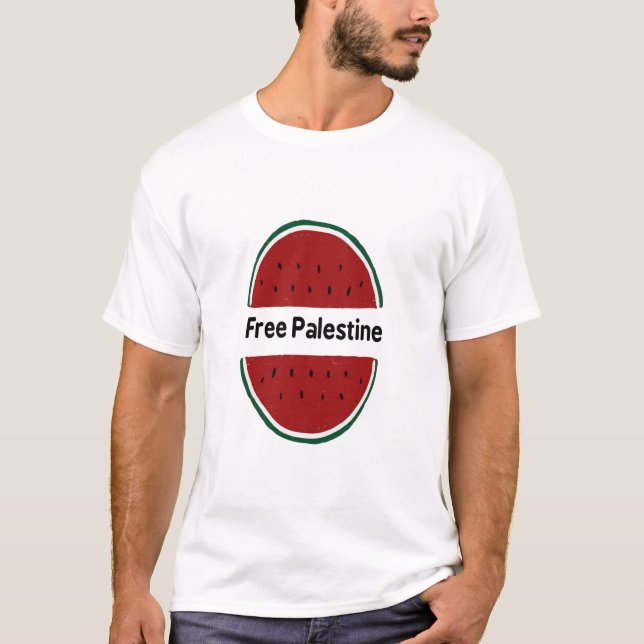Das freie Palästina, die palästinensische Flagge,  T-Shirt (Vorderseite)