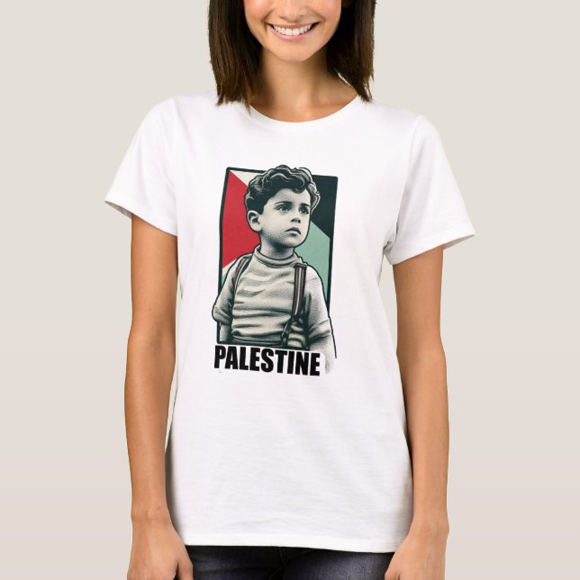 Das freie Palästina, die Unterstützung Palästinas, T-Shirt (Vorderseite)