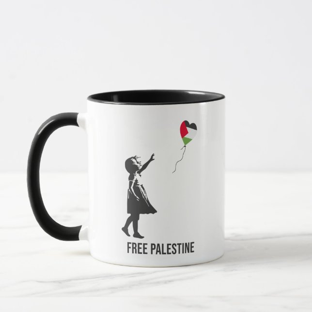 Das freie Palästina, Gaza - Völkermord Tasse (Links)