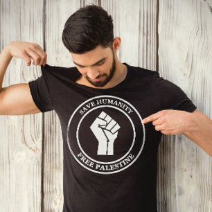 Das freie Palästina, Rett der Menschheit, Solidari T-Shirt