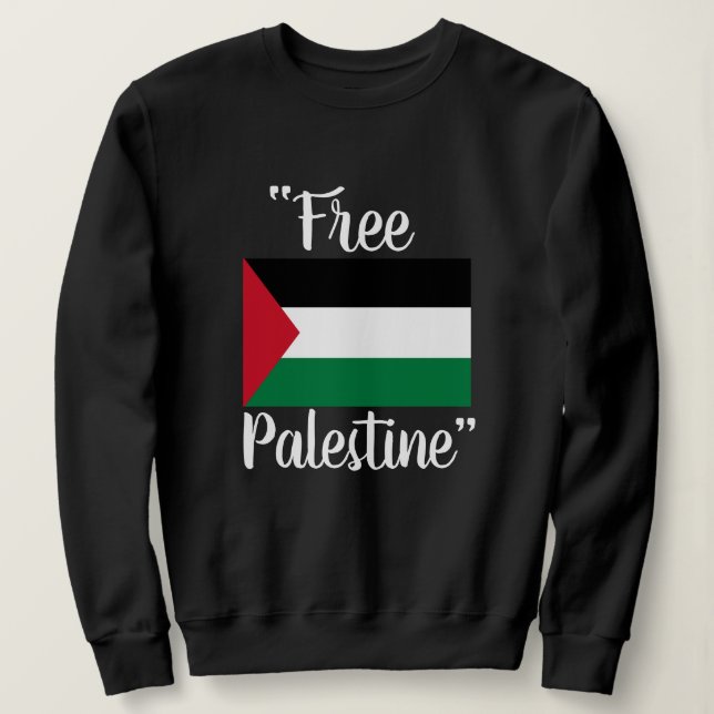 Das freie Palästina Rette Gaza Sweatshirt (Design vorne)