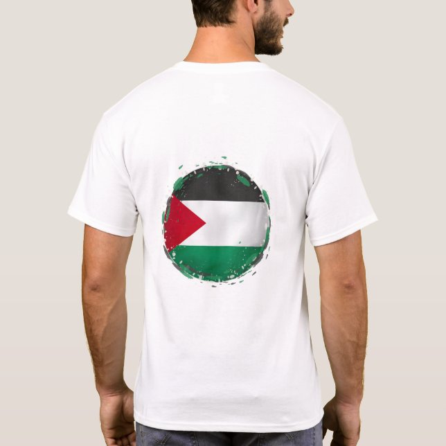 Das freie Palästina, stoppen den Krieg T-Shirt (Rückseite)