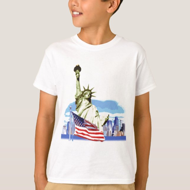 Das Freiheitsstatue in New York City T-Shirt (Vorderseite)