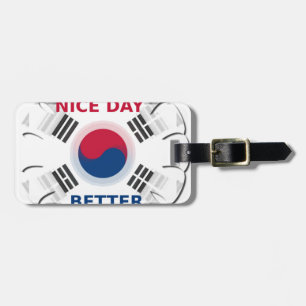 Das freundliche koreanische Design "Have a Nice Da Gepäckanhänger