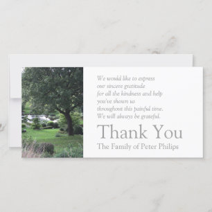 Das friedliche Beileid des Garten-6 danken Ihnen 2 Dankeskarte