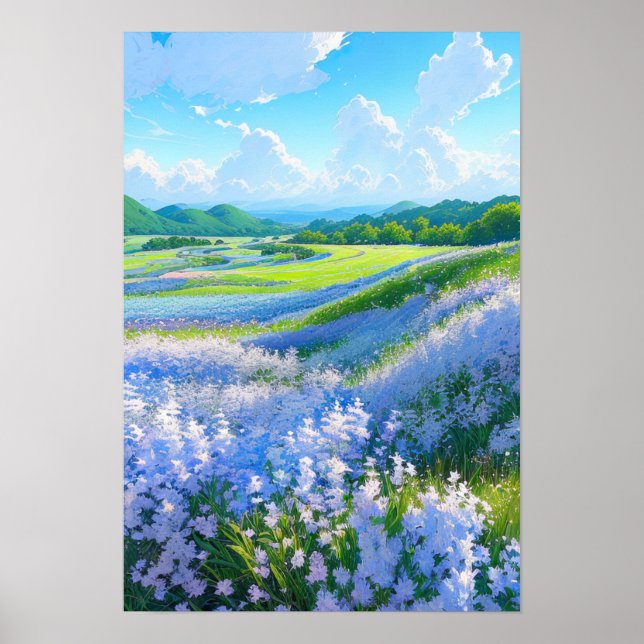 Das Friedliche blaue Tal Poster (Vorne)