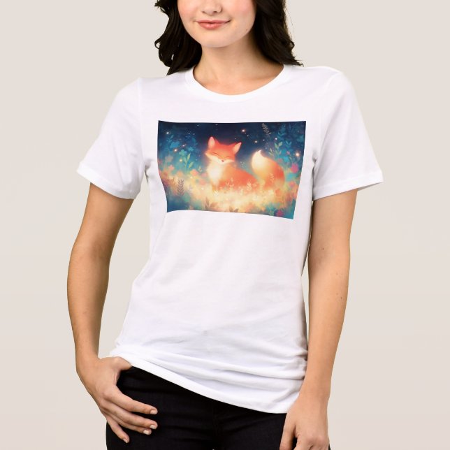 Das Friedliche Foxenreich Tri-Blend Shirt (Vorderseite)