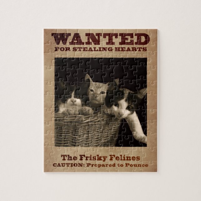 Das Frisky Felines Puzzle (Vertikal)
