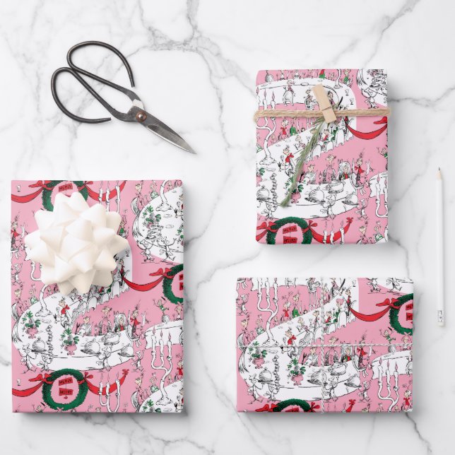 Das fröhliche Weihnachtsfest der Whos Geschenkpapier Set (Vorderseite)