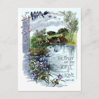 Das Frucht des Geistes ist Liebe Postkarte