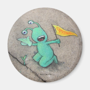 das Frühlingstraining der sluggos Magnet