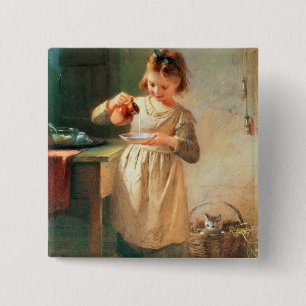 Das Frühstück der Miezekatze Button