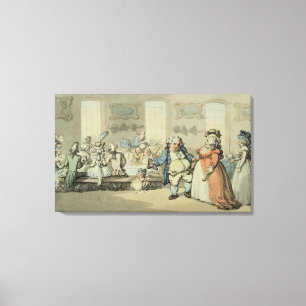 Das Frühstück, "von den Szenen am Bad" (w/c u. Leinwanddruck