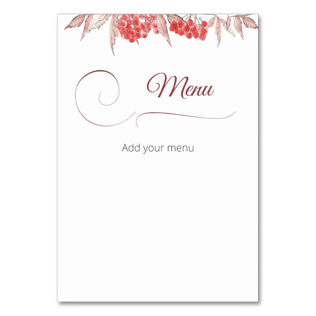 Das Frühstück war sehr gut. Tischnummer (Vorderseite)