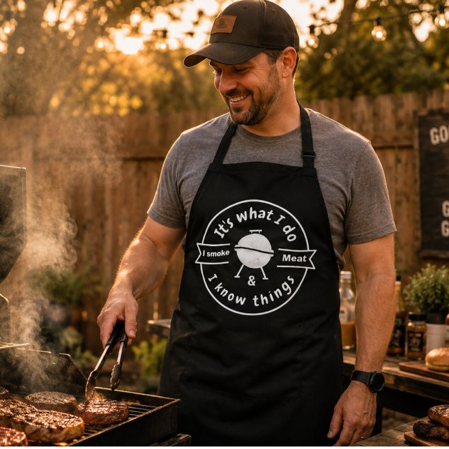 Das Frühstück war sehr gut und das Frühstücksbuffe Schürze (it's what i do i smoke meat & i know things funny apron gift ideas for birthday holiday )