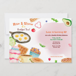 Das Frühstück wird serviert Einladung