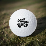 Das funktionelle, schlichte Vintage Retro Golfball<br><div class="desc">Dieses einfache und Vintage Design besteht aus spielerischer Schrift-Typografie.</div>