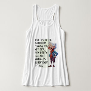 Das Funny Betty's im Badezimmer Tank Top