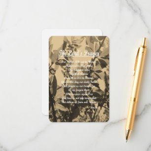 Das Fürstengebet Begleitkarte