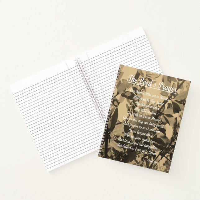 Das Fürstengebet Notizbuch (Innenseite)