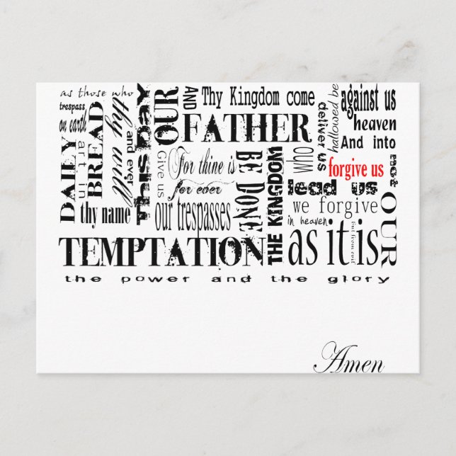 Das Fürstengebet Postkarte (Vorderseite)