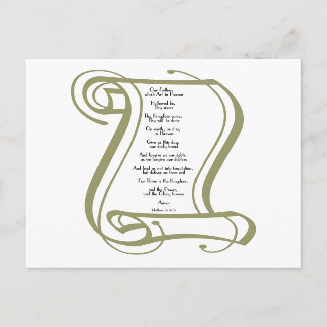 Das Fürstengebet Postkarte (Vorderseite)