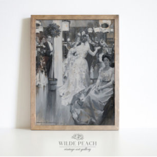 Das Gala Vintage Modegemälde Frauenposter Poster