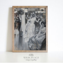 Das Gala Vintage Modegemälde Frauenposter