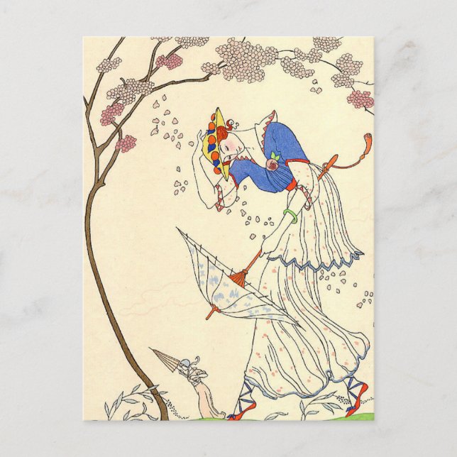 Das Gale von George Barbier Postkarte (Vorderseite)