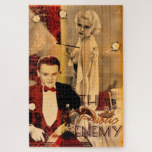 Das Gangster-Blonde-Mädchen Puzzle (Vertikal)