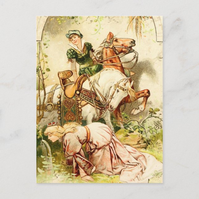 Das Gänsemädchen Postkarte (Vorderseite)