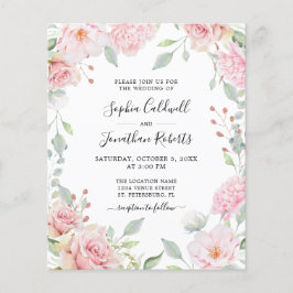 Das ganze Budget in einer Rosenhochzeit