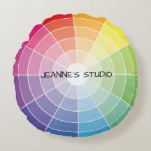 Das ganzes Farbfarbrad-Kissen