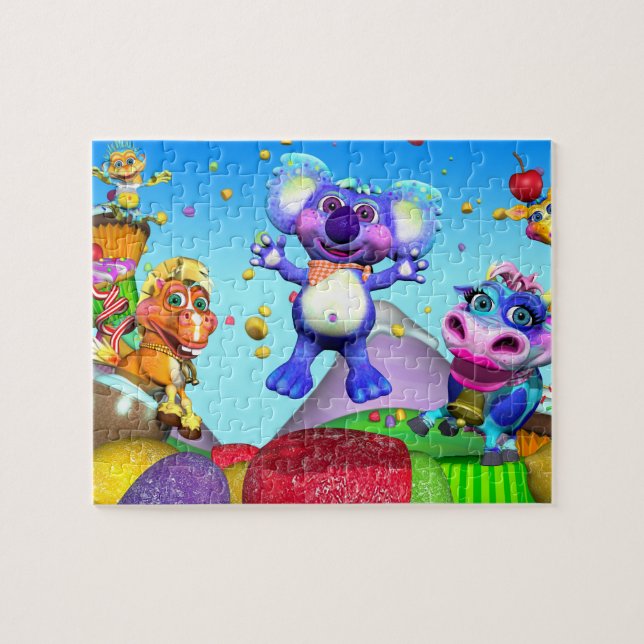 Das ganzes kleine Regentropfen-Spaß-Puzzlespiel Puzzle (Horizontal)