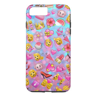 Das ganzes rosa Mädchen Emojis Collagen-Muster Case-Mate iPhone Hülle