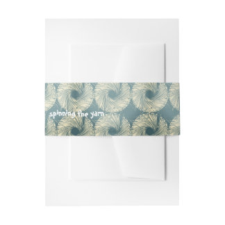 "das Garn-spinnend" Bauch-Bänder Einladungsbanderole