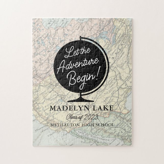 Das Gästebuch "Adventure Begin Abschluss" gelassen Puzzle (Vertikal)