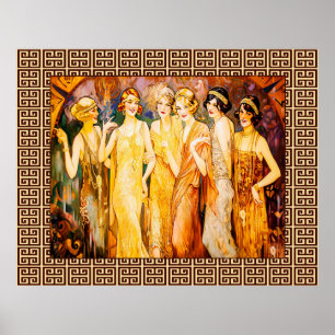 Das Gatsby Ladys Poster. Poster