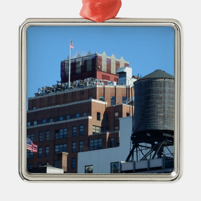 Das Gebäude der alten Hafenbehörde Silbernes Ornament (Vorne)