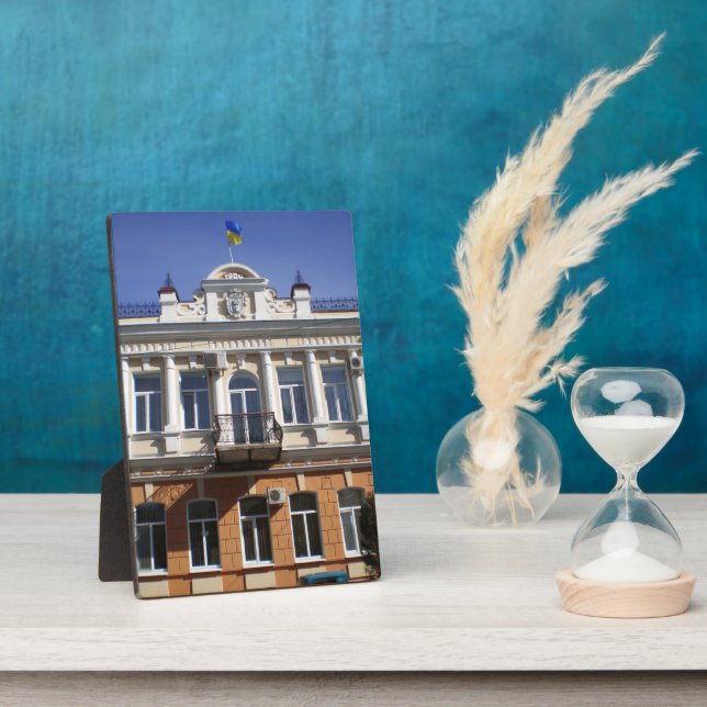 Das Gebäude des Stadtrats von Melitopol Fotoplatte (Seite)