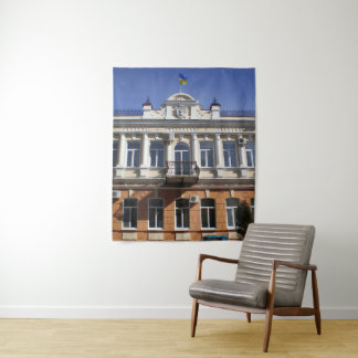 Das Gebäude des Stadtrats von Melitopol Wandteppich