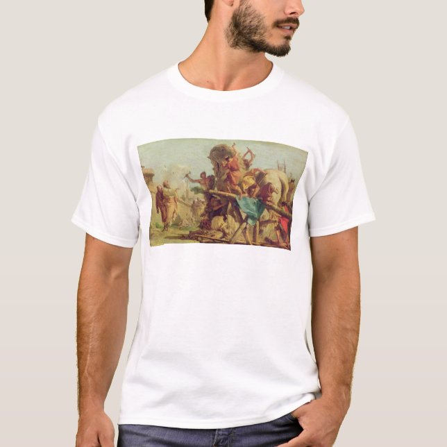 Das Gebäude des Trojan Horse, c.1760 T-Shirt (Vorderseite)