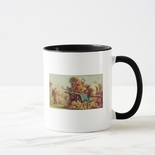 Das Gebäude des Trojan Horse, c.1760 Tasse (Rechts)