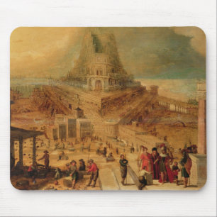 Das Gebäude des Turms von Babel (Platte) Mousepad