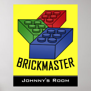 Das Gebäude von Kindern blockiert das Plakat