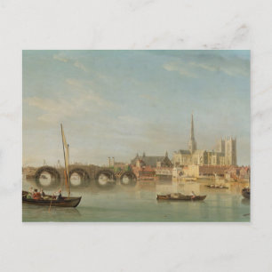 Das Gebäude Westminster Bridge mit Fantasie Postkarte