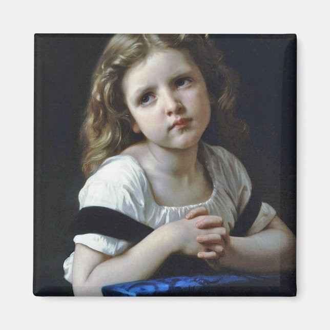 Das Gebet, Bouguereau Magnet (Vorne)