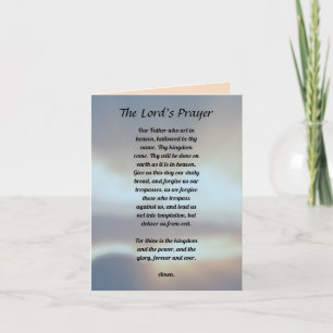 Das Gebet des Herrn Karte